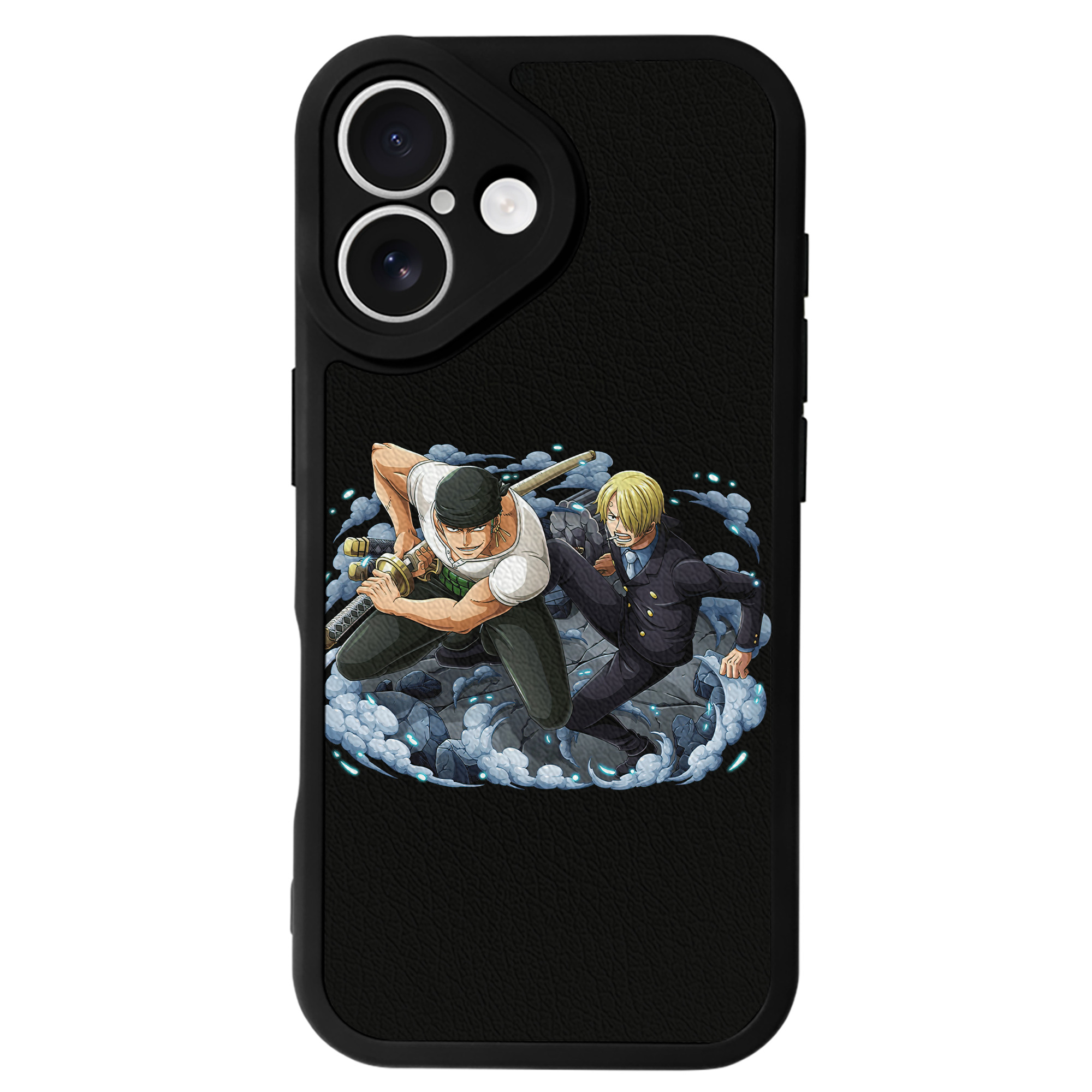 （画像用） ワンピース ロロノア・ゾロ ONE PIECE Roronoa Zoro 【iPhone 16シリーズ対応】シリコンスマホケース（レザー調） 材質：シリコン